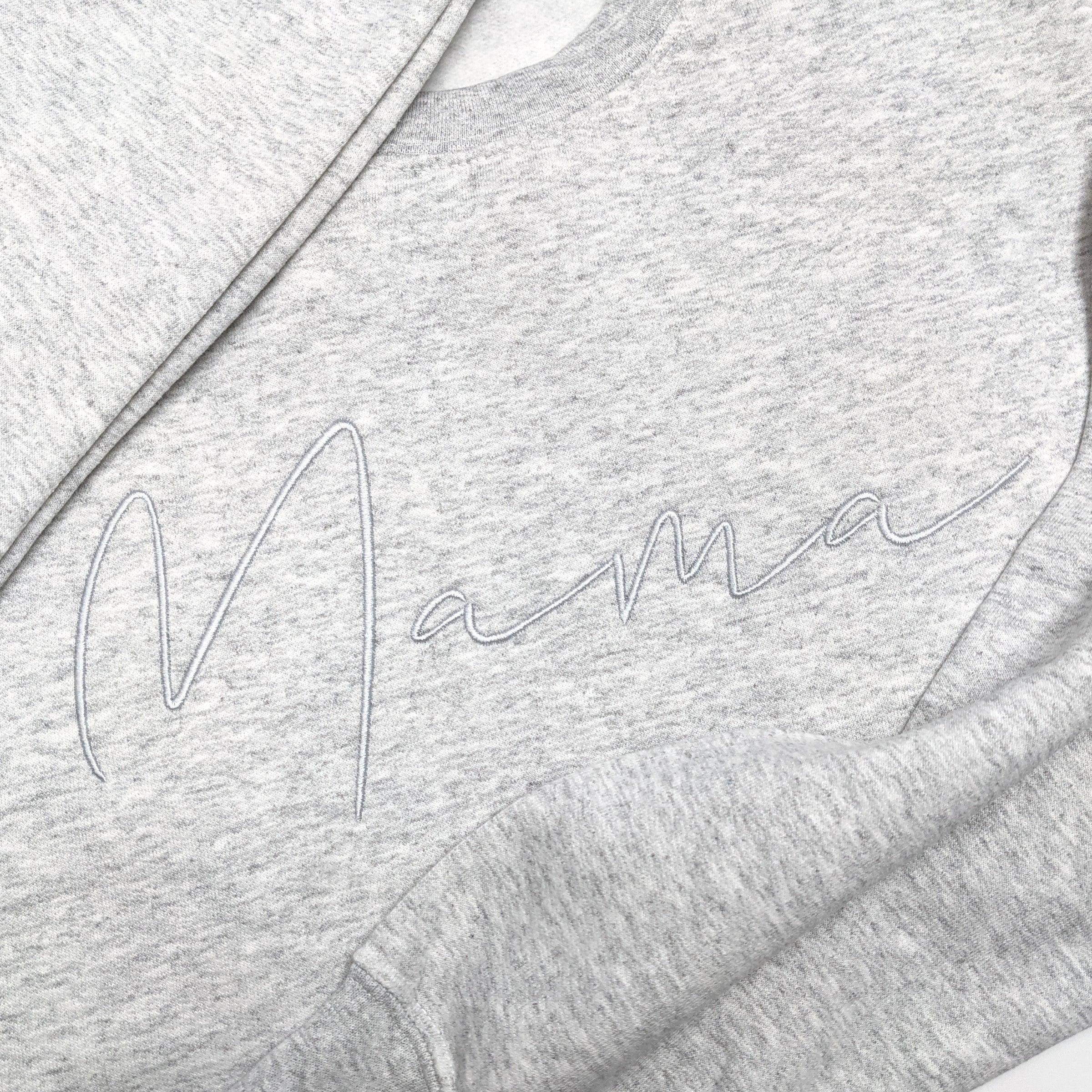 Ash "Mama" Handwritten Embroidered Crewneck