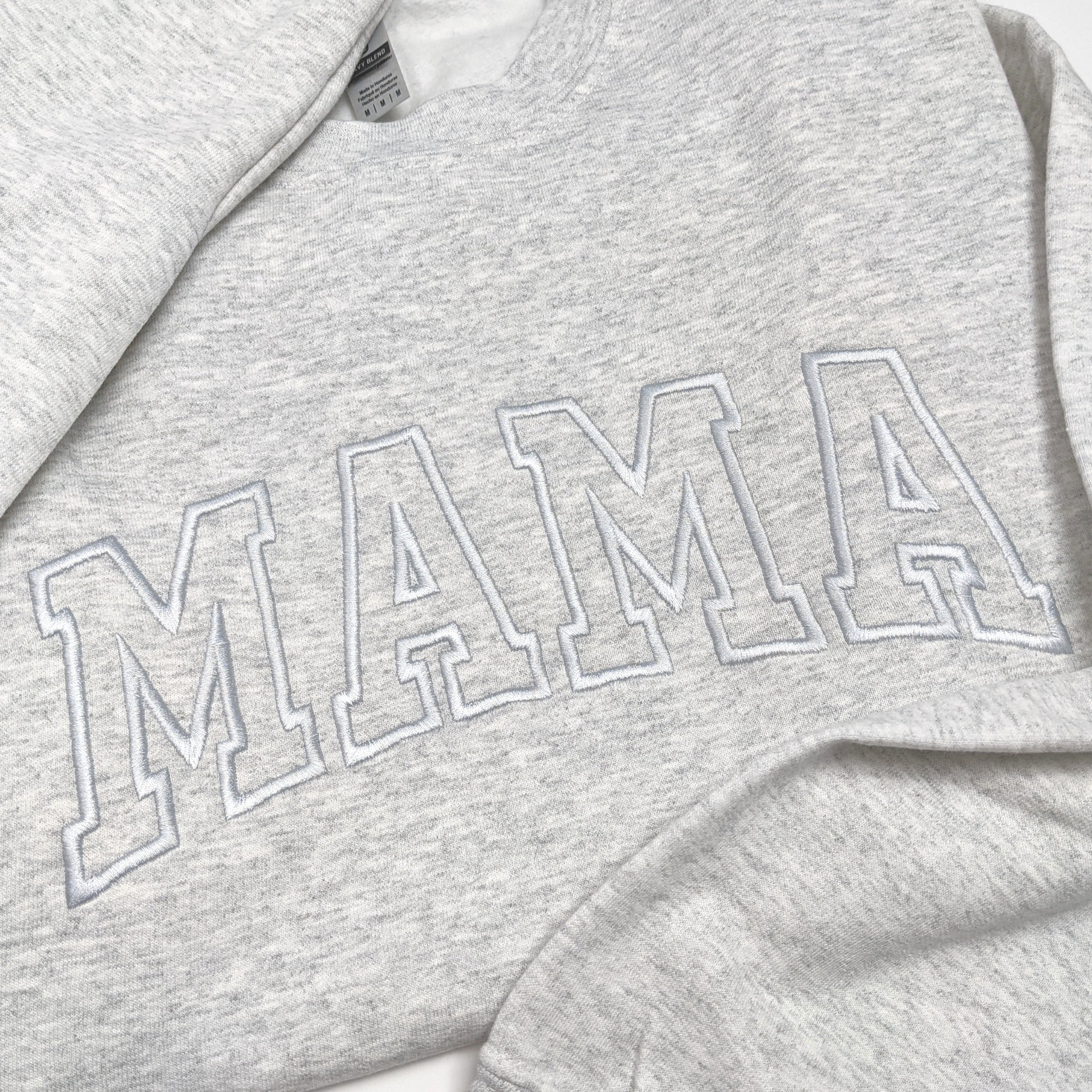 Ash "Mama" Block Embroidered Crewneck