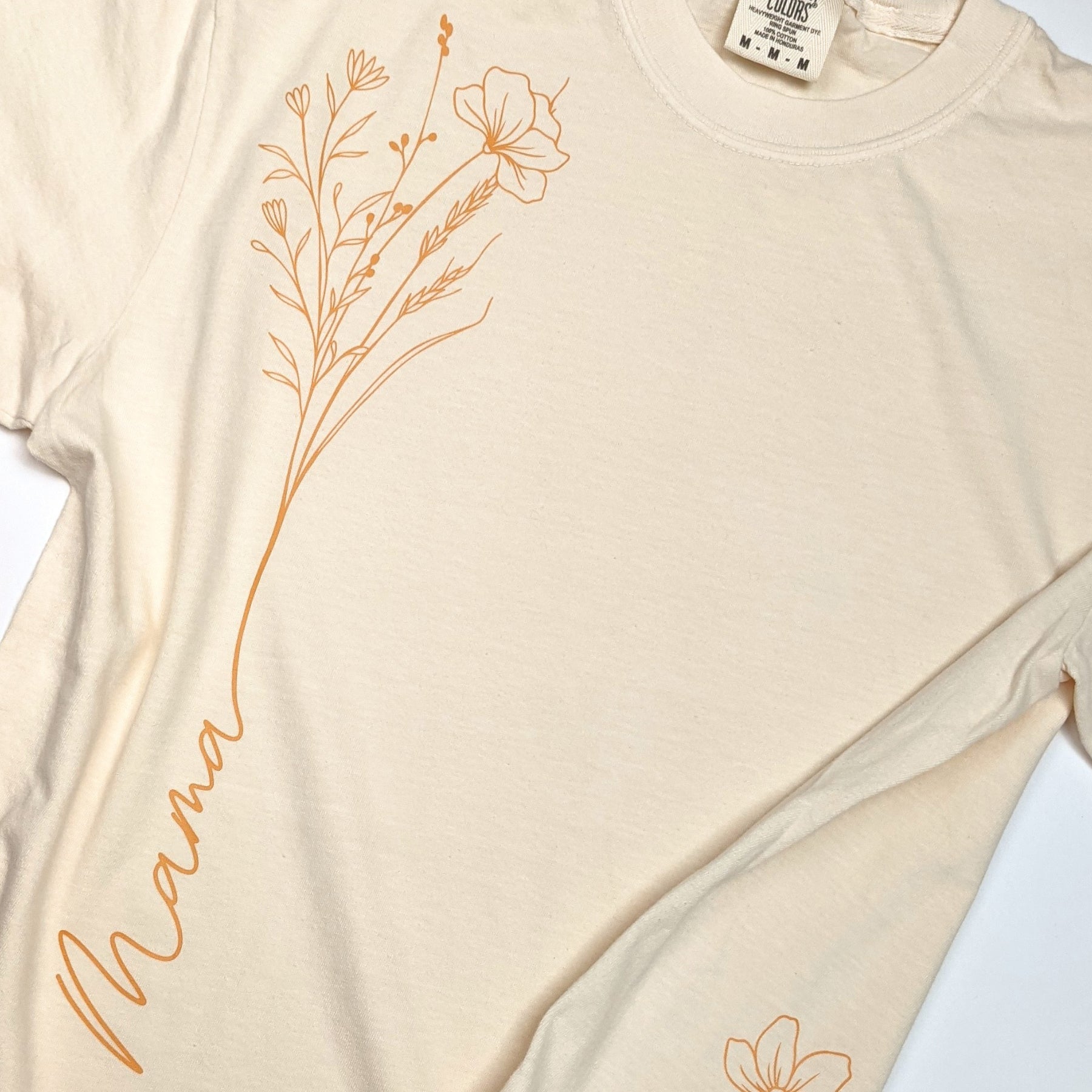 Ivory Floral "Mama" T-Shirt