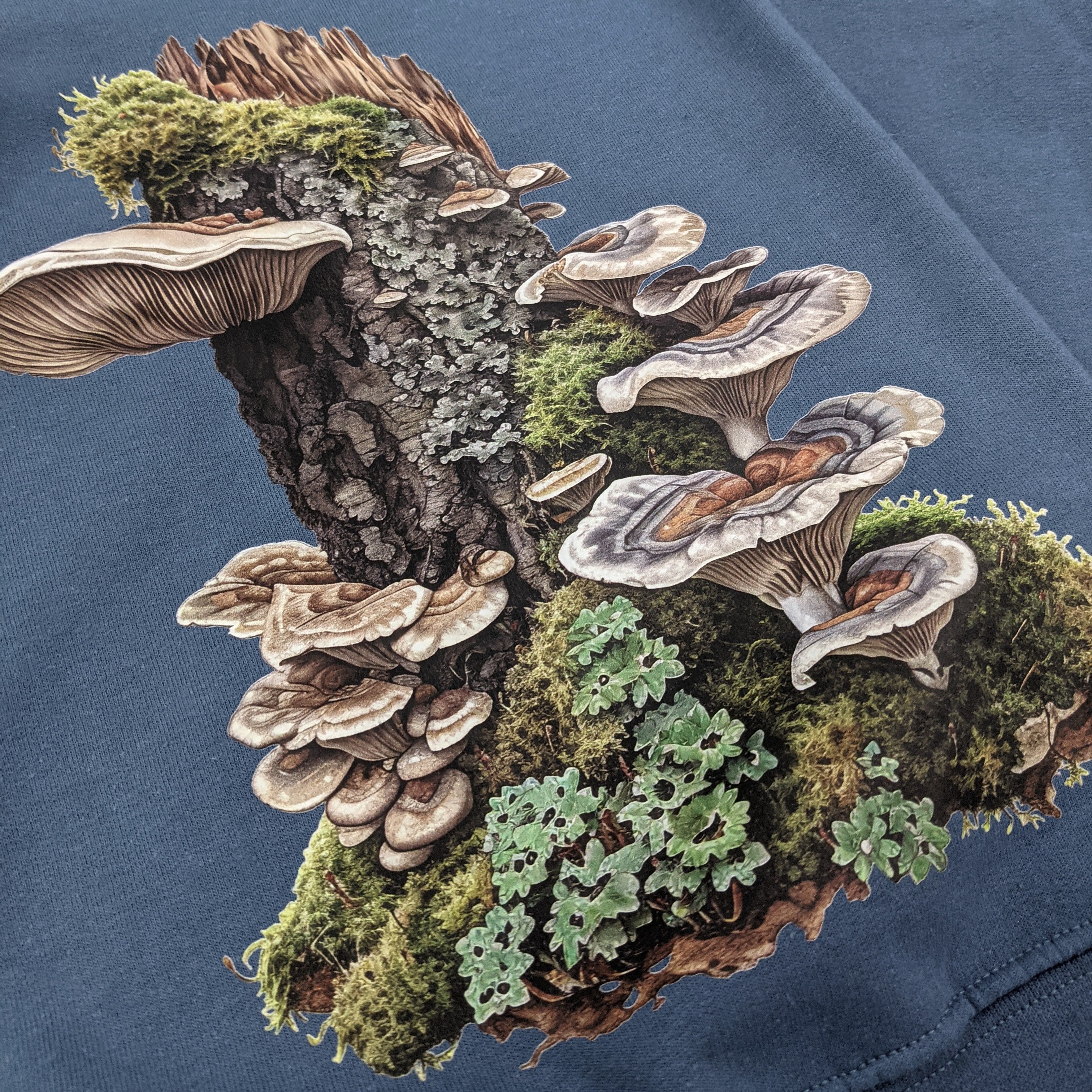 Indigo Blue Mushrooms Crewneck