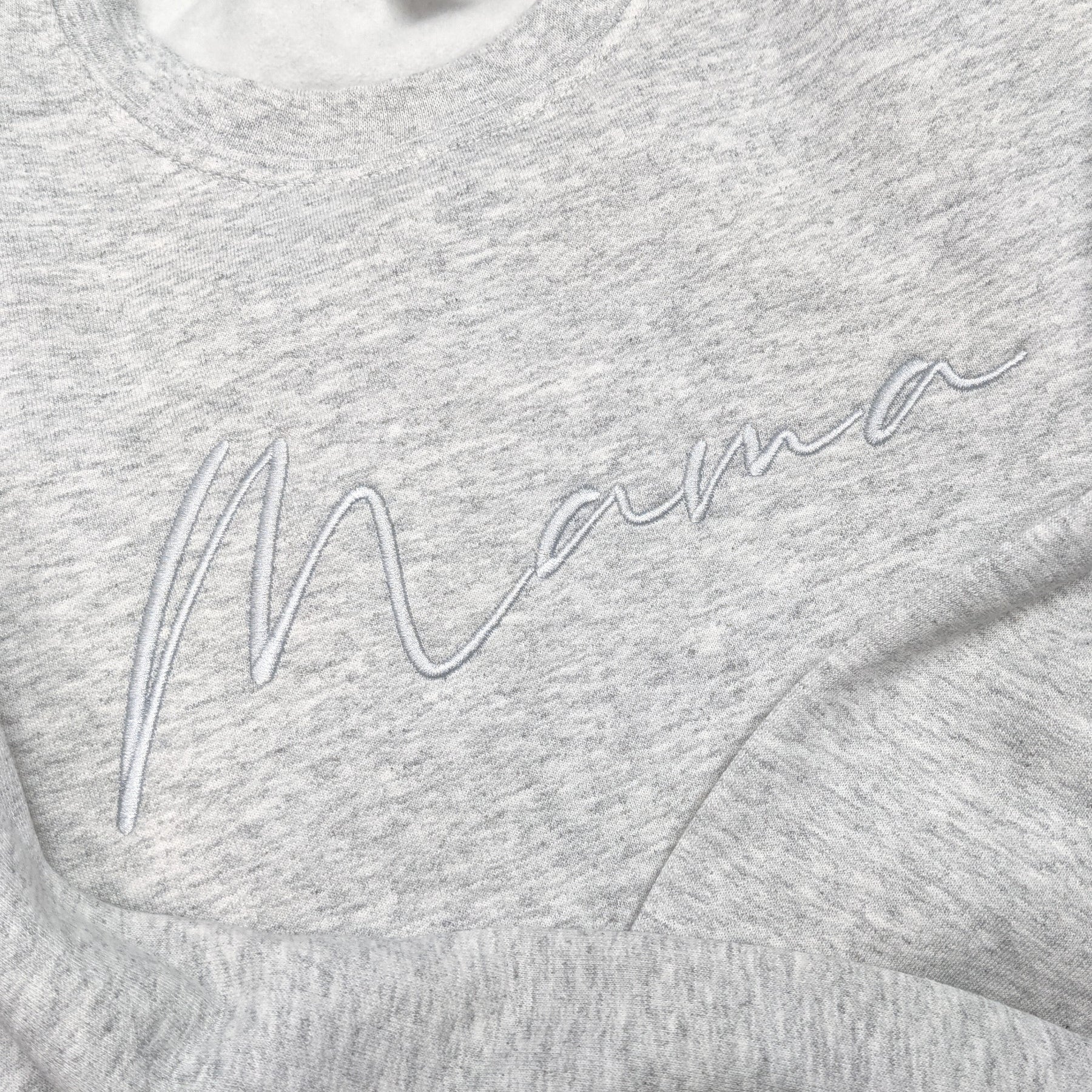 Ash "Mama" Cursive Embroidered Crewneck