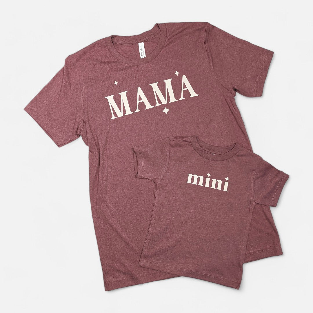 Mauve Mama + Mini T-Shirt Set